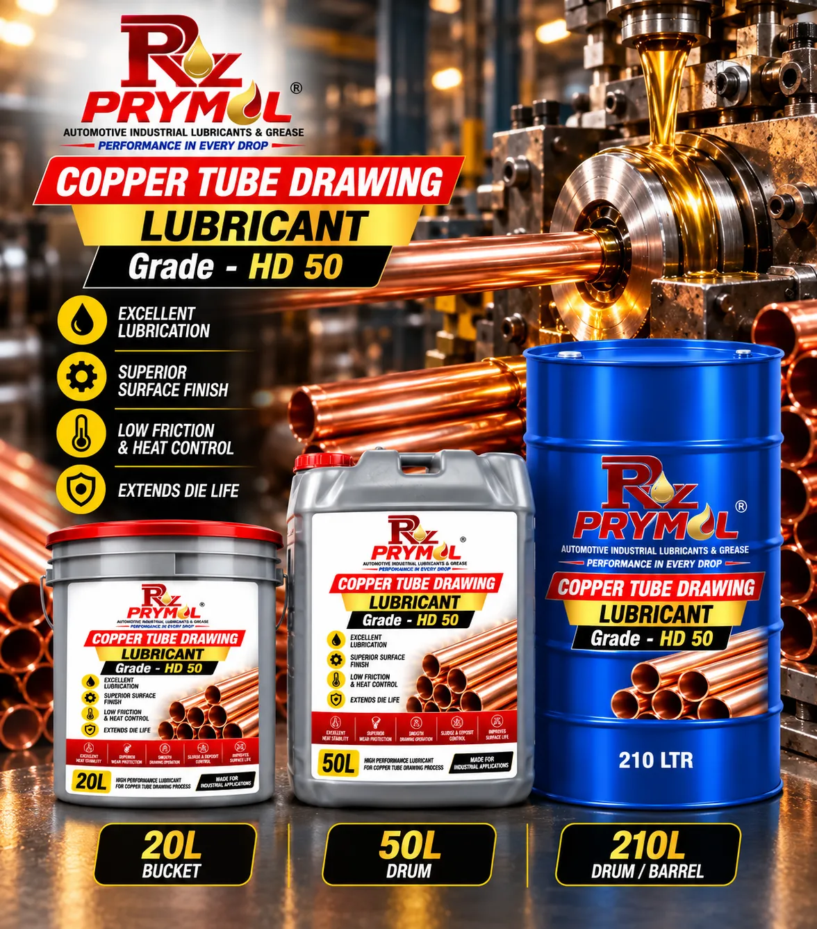 Prymol HD 50 Copper Tube Drawing Lubricant